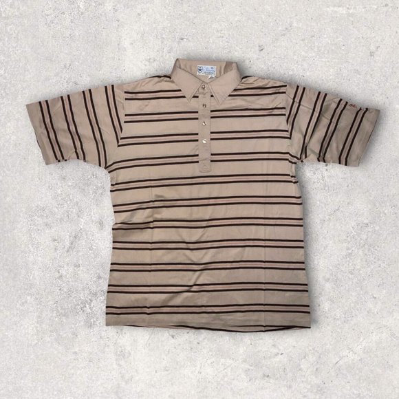 Pickering Shirts Vintage Pickering Polo Shirt Mens Xl Brown Golf